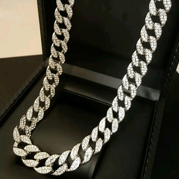 MEN HIP HOP ICED OUT CZ CHAIN BRACELET - Picture 4 of 5